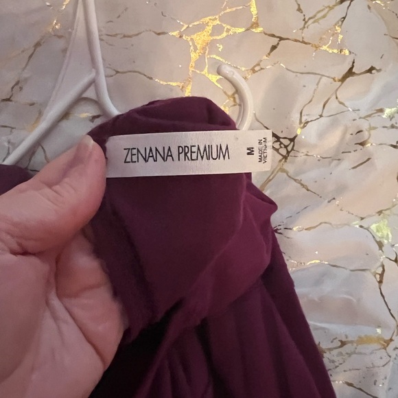 Zenana Outfitters Plum Tunic Top - Picture 2 of 2
